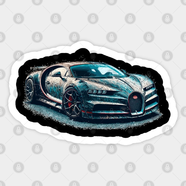 Bugatti Chiron Sticker by Vehicles-Art